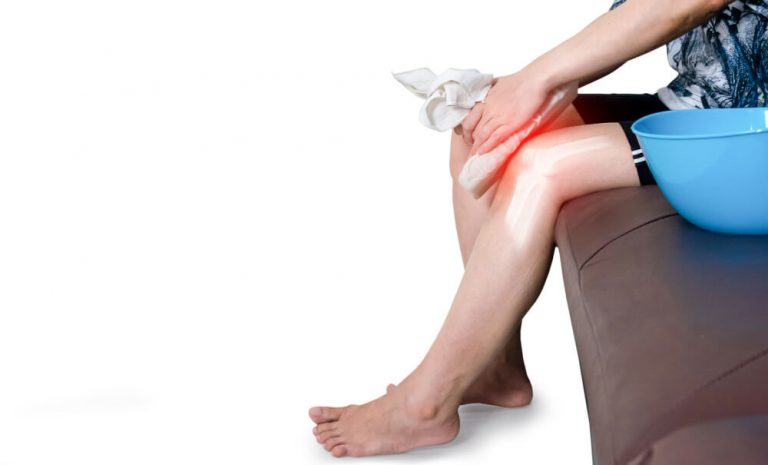 human leg osteoarthritis inflammation bone joints cold compress 1